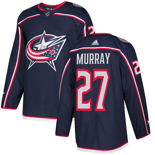 Adidas Men Columbus Blue Jackets #27 Ryan Murray Navy Blue Home Authentic Stitched NHL Jersey